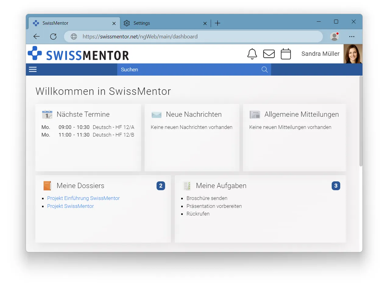 SwissMentor Modules